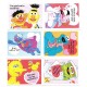 Kit 6 Mini-Cartões de Mensagem Valentines Importado Sesame Street