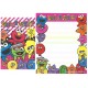 Ano 2012. Kit 4 Conjuntos de Papel de Carta Sesame Street POP