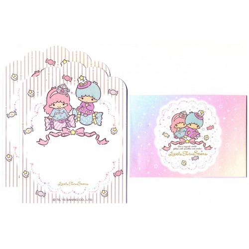 Ano 2015. Conjunto de MINI-Papel de Carta Little Twin Stars Candy Sanrio