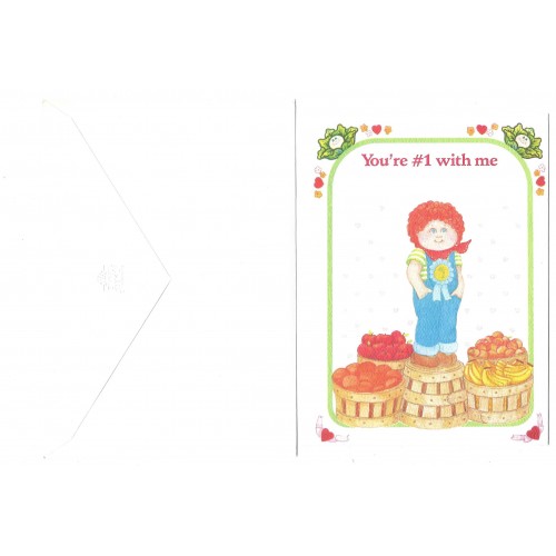 Ano 1983. Notecard Importado Cabbage Patch Kids No1 With Me