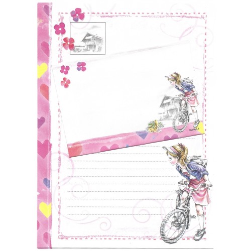 Conjunto de Papel de Carta Shinn Jee Menininha PB180166-4