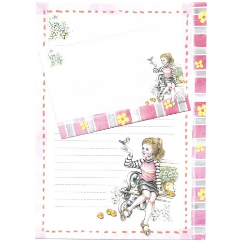 Conjunto de Papel de Carta Shinn Jee Menininha PB180166-5