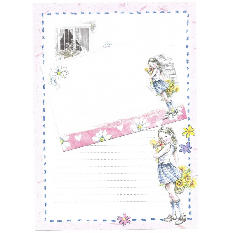 Conjunto de Papel de Carta Shinn Jee Menininha PB180166-7