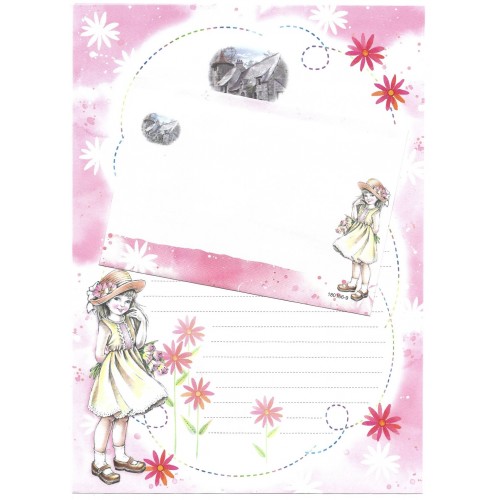 Conjunto de Papel de Carta Shinn Jee Menininha PB180166-9