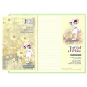 Conjunto de Papel de Carta Importado Joyful White Orange Story