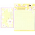 Conjunto de Papel de Carta Importado Ballerina White Orange Story