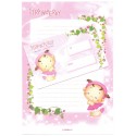 Conjunto de Papel de Carta Importado Strawberry Twín Art