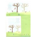 Conjunto de Papel de Carta Importado Tree - Papier