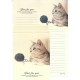 Conjunto de Papel de Carta Importado Happy Time Cat 4