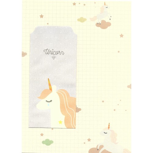 Conjunto de Papel de Carta Importado Unicorn 3