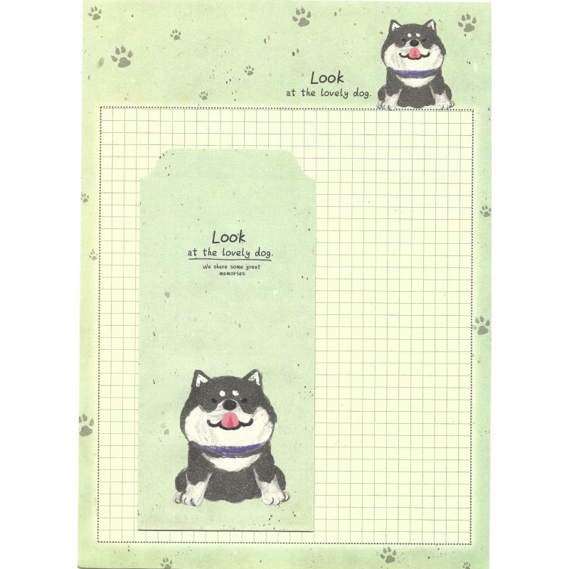 Conjunto de Papel de Carta Importado Lovely Dog 2