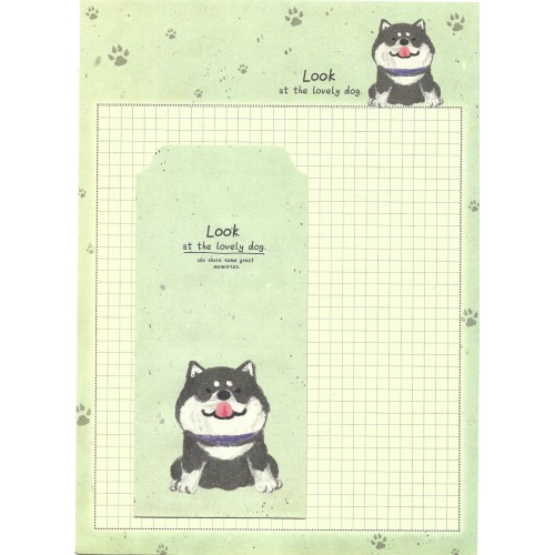 Conjunto de Papel de Carta Importado Lovely Dog 2