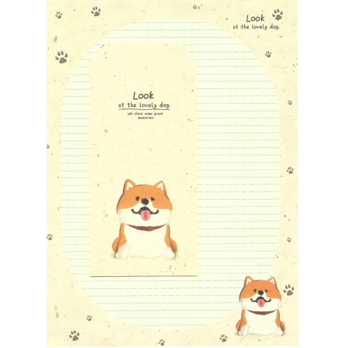 Conjunto de Papel de Carta Importado Lovely Dog 4