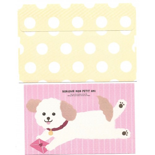 Conjunto de Papel de Carta Bonjour DOG - Artbox Korea