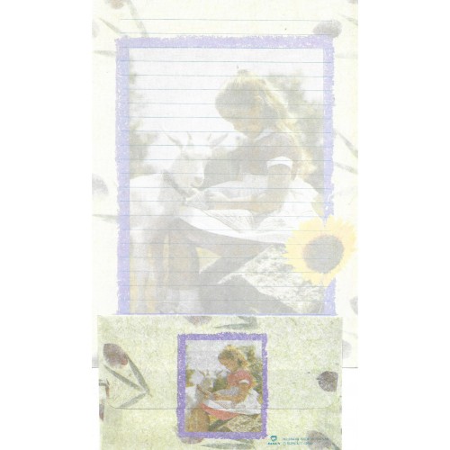 Capa & Conjunto de Papel de Carta Antigo Importado DASEN 3041B