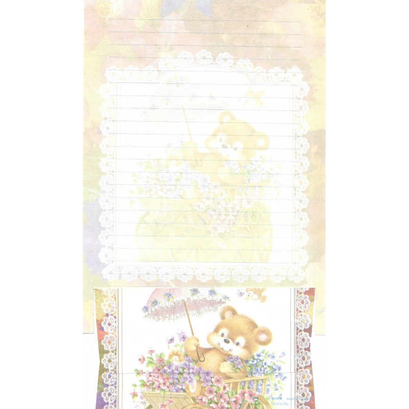 Conjunto de Papel de Carta Antigo Importado DASEN 3039B