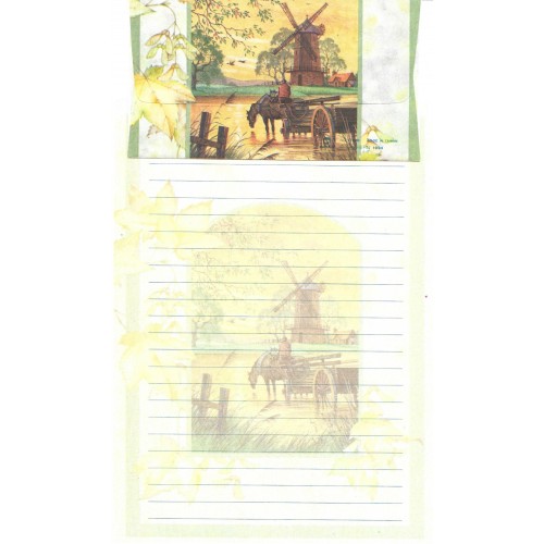 Capa & Conjunto de Papel de Carta Antigo Importado DASEN 1791B