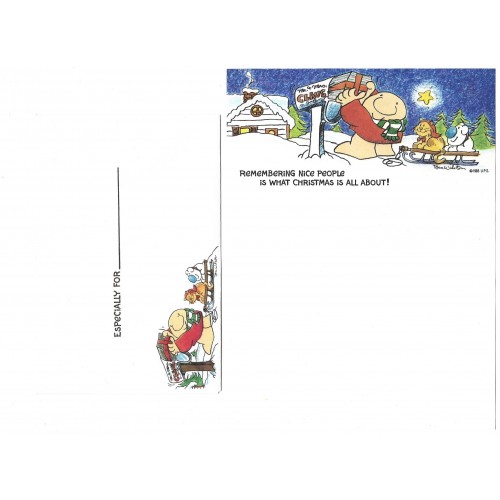 Conjunto de Papel de Carta Antigo Importado Ziggy Santa Claus - A.G.