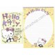 Ano 2014. Kit 2 Conjuntos de Papel de Carta Hello Kitty Love Sanrio