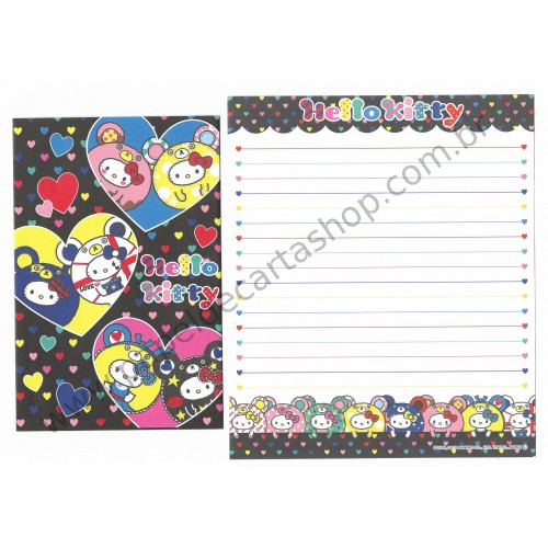 Ano 2013. Kit 4 Conjuntos de Papel de Carta Hello Kitty Sanrio