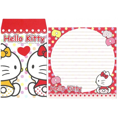 Ano 2011. Kit 4 Conjuntos de Papel de Carta Hello Kitty Pants Sanrio