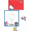 Ano 2014. Conjunto de Papel de Carta Hello Kitty Champion Sanrio