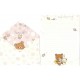 Kit 4 Conjuntos de Papel de Carta Rilakkuma Relax - San-X