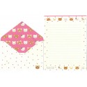 Kit 4 Conjuntos de Papel de Carta Rilakkuma Relax - San-X