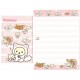 Kit 4 Conjuntos de Papel de Carta Rilakkuma & Cute Cats - San-X