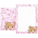 Kit 4 Conjuntos de Papel de Carta Rilakkuma Sakura - San-X