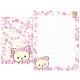 Kit 4 Conjuntos de Papel de Carta Rilakkuma Sakura - San-X