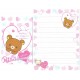 Kit 4 Conjuntos de Papel de Carta Rilakkuma with Heart - San-X