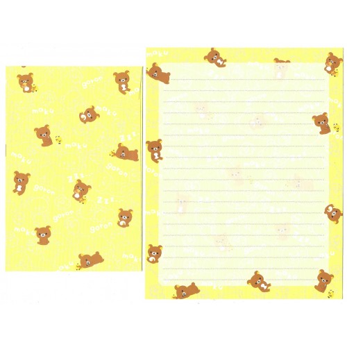 Kit 4 Conjuntos de Papel de Carta Rilakkuma Zzzz- San-X