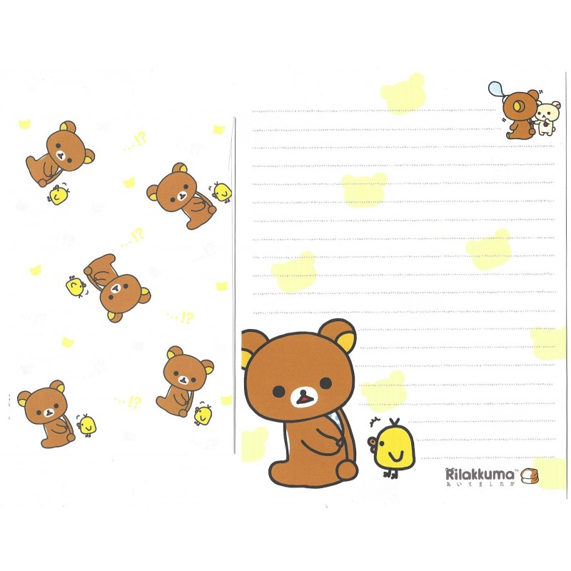 Kit 4 Conjuntos de Papel de Carta Rilakkuma Zzzz- San-X