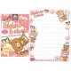 Kit 4 Conjuntos de Papel de Carta Rilakkuma Pretzels - San-X