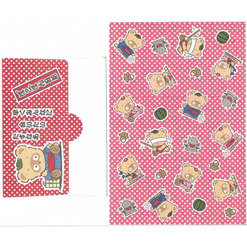 Ano 1988. Conjunto de Papel de Carta Vintage Pokopon’s Diary Sanrio