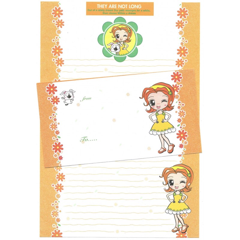 Conjunto de Papel de Carta Importado DREAM