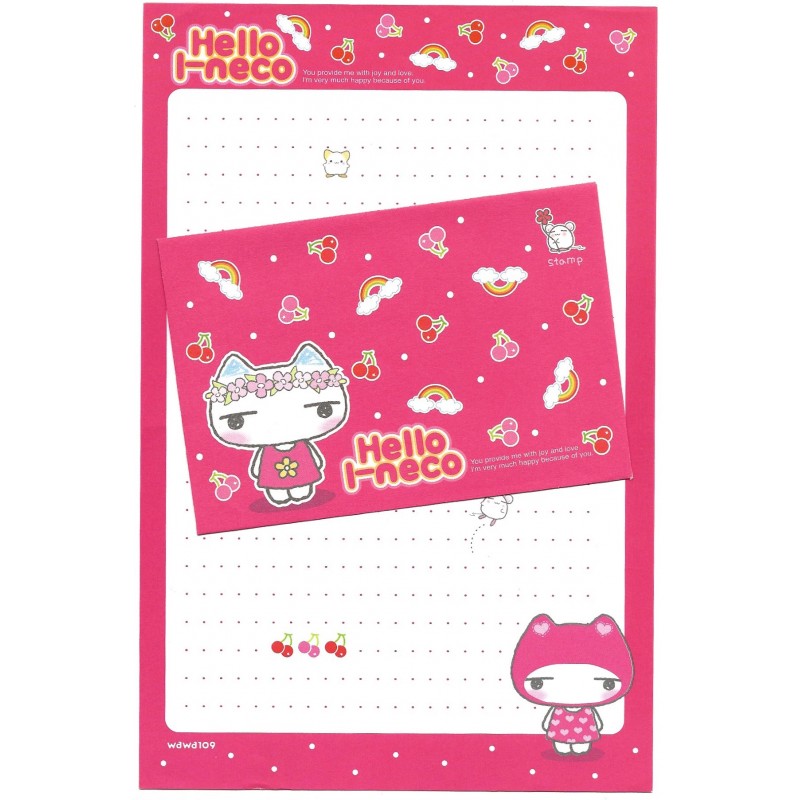 Conjunto de Papel de Carta Importado Hello I-neco 2