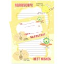 Conjunto de Papel de Carta Importado Horoscope Best Wishes