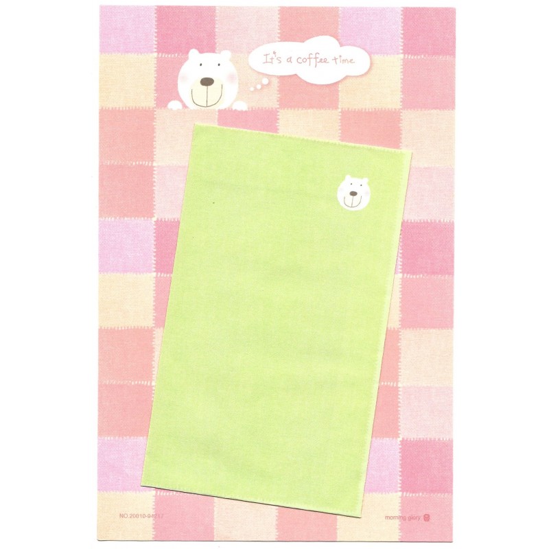 Conjunto de Papel de Carta Importado Heart to Heart - Morning Glory