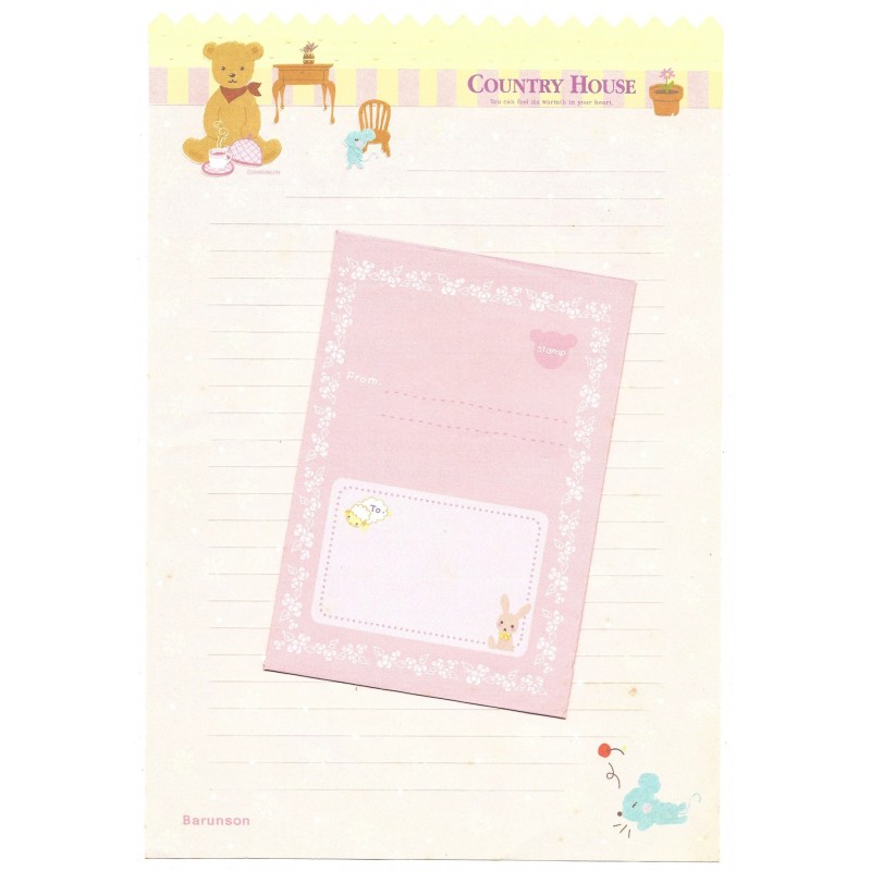 Conjunto de Papel de Carta Importado Country House CAM Barunson