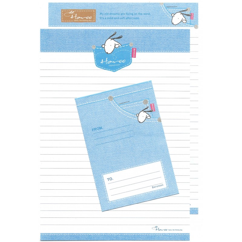 Conjunto de Papel de Carta Importado Haroo CJE Barunson