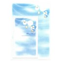 Conjunto de Papel de Carta Importado Blue Bear Beautiful Morning Glory