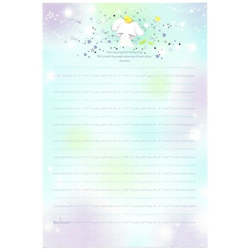 Conjunto de Papel de Carta Importado Sleeping Co. V&L Barunson