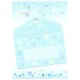 Conjunto de Papel de Carta Importado Sleeping Co. Stars Barunson