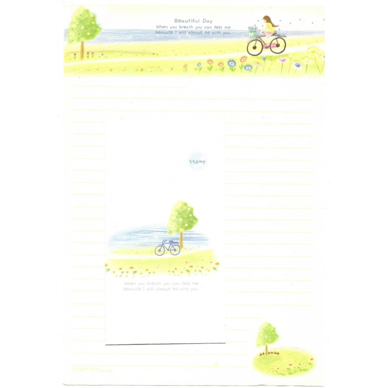 Conjunto de Papel de Carta Importado Beautiful Day - BS