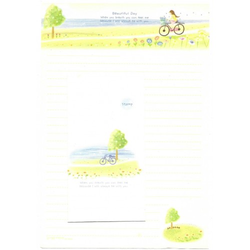 Conjunto de Papel de Carta Importado Beautiful Day - BS