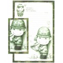 Conjunto de Papel de Carta Importado Soldier - YM