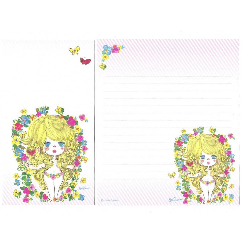 Conjunto de Papel de Carta com envelope ADO MIZUMORI 0066