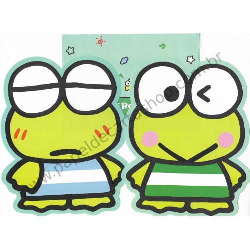 Ano 1990. Kit 2 Conjuntos de Papel de Carta Keroppi Vintage Sanrio